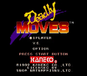 Deadly Moves (USA) screen shot title